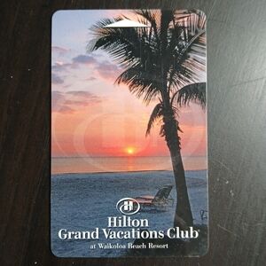 Hilton Grand Vacations Club Hawaii Key Card Hotel Room Key Sunset View
